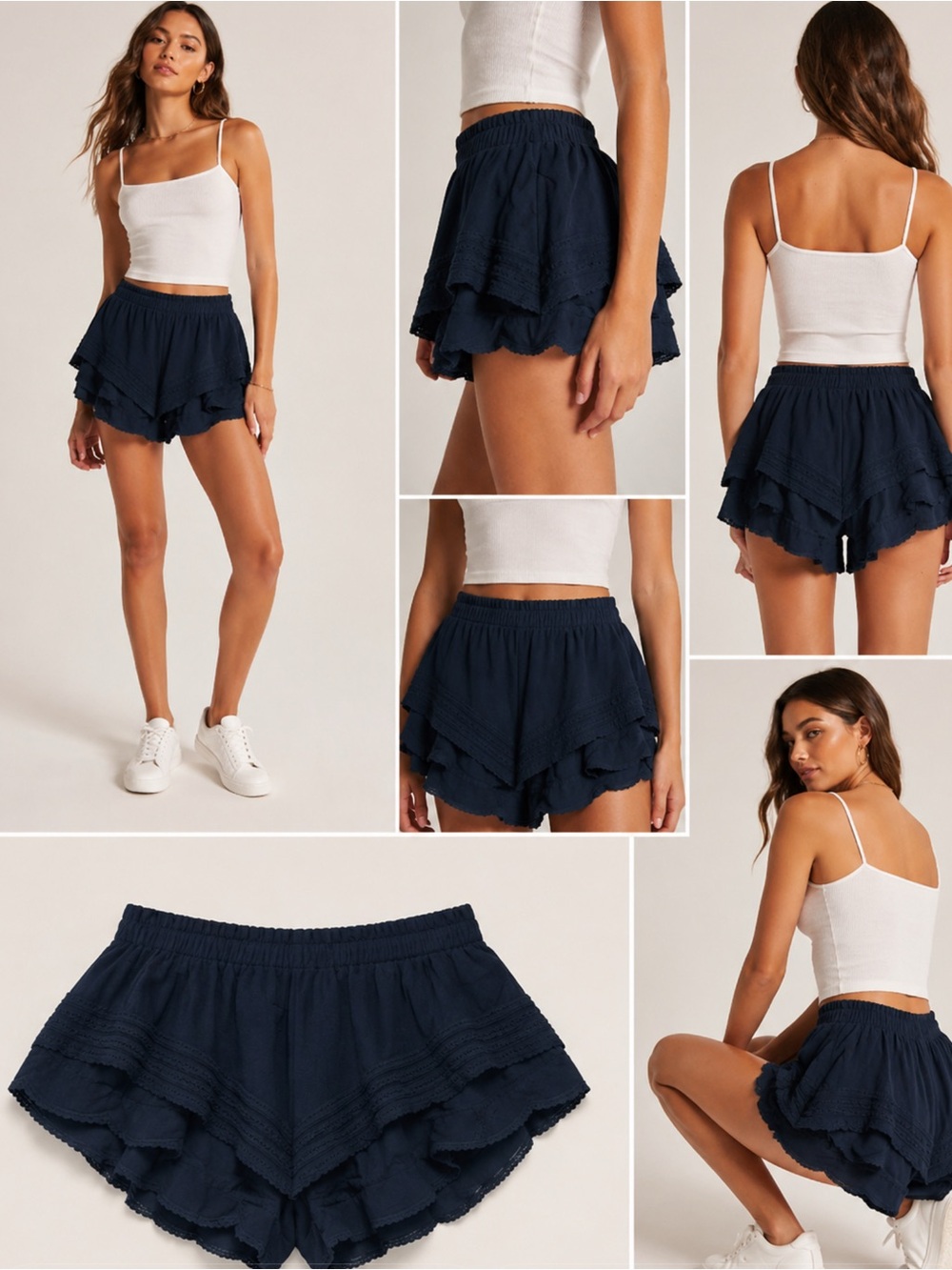 Aerie Rock & Ruffled Skort